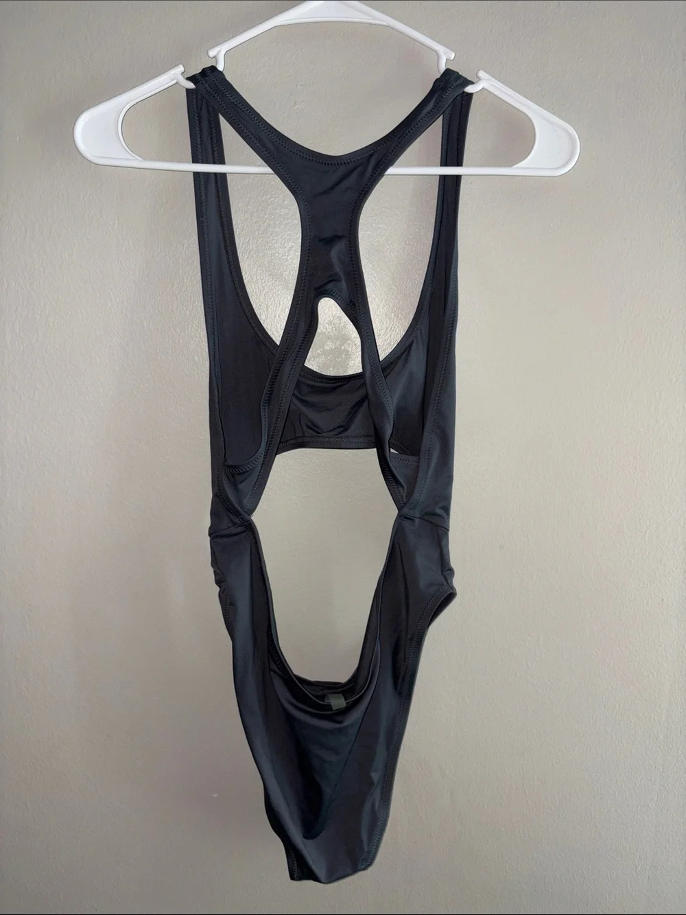 SKIMS - Gun Metal Gray Cutout One-Piece Monokini Swim Suit